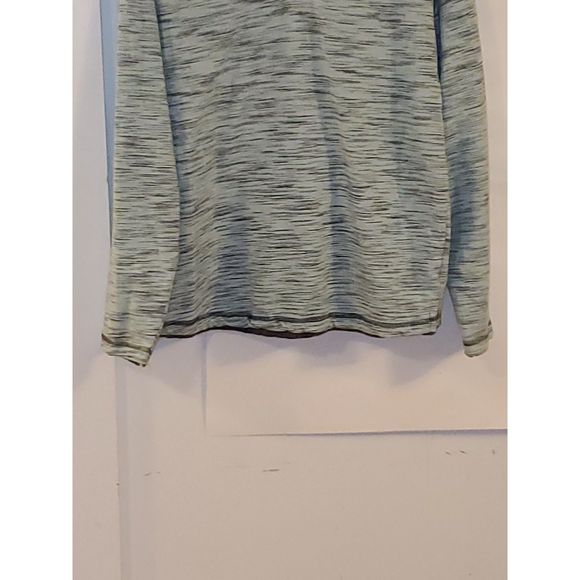 Free Planet Men's Hooded Sweater Shirt Pullover 1/4 Button Front Size L - Picture 3 of 10